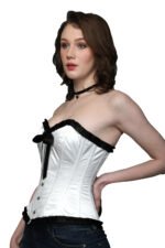 Pure Elegance: Fashionable White Corset - Image 2