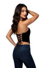 Chic Black Corset Top