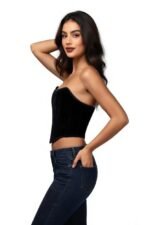 Chic Black Corset Top