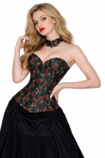 Gothic Printed Waist Trainer Corset