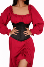 Amazing luxurious : Black Velvet Underbust Corset