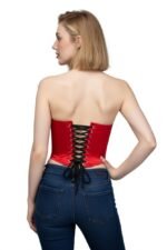Fiery Seduction: Red Corset Top