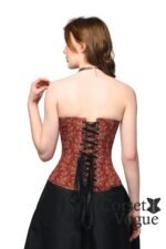 Elegant Damask: Printed Waist Trainer Corset - Image 4