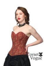Elegant Damask: Printed Waist Trainer Corset - Image 3