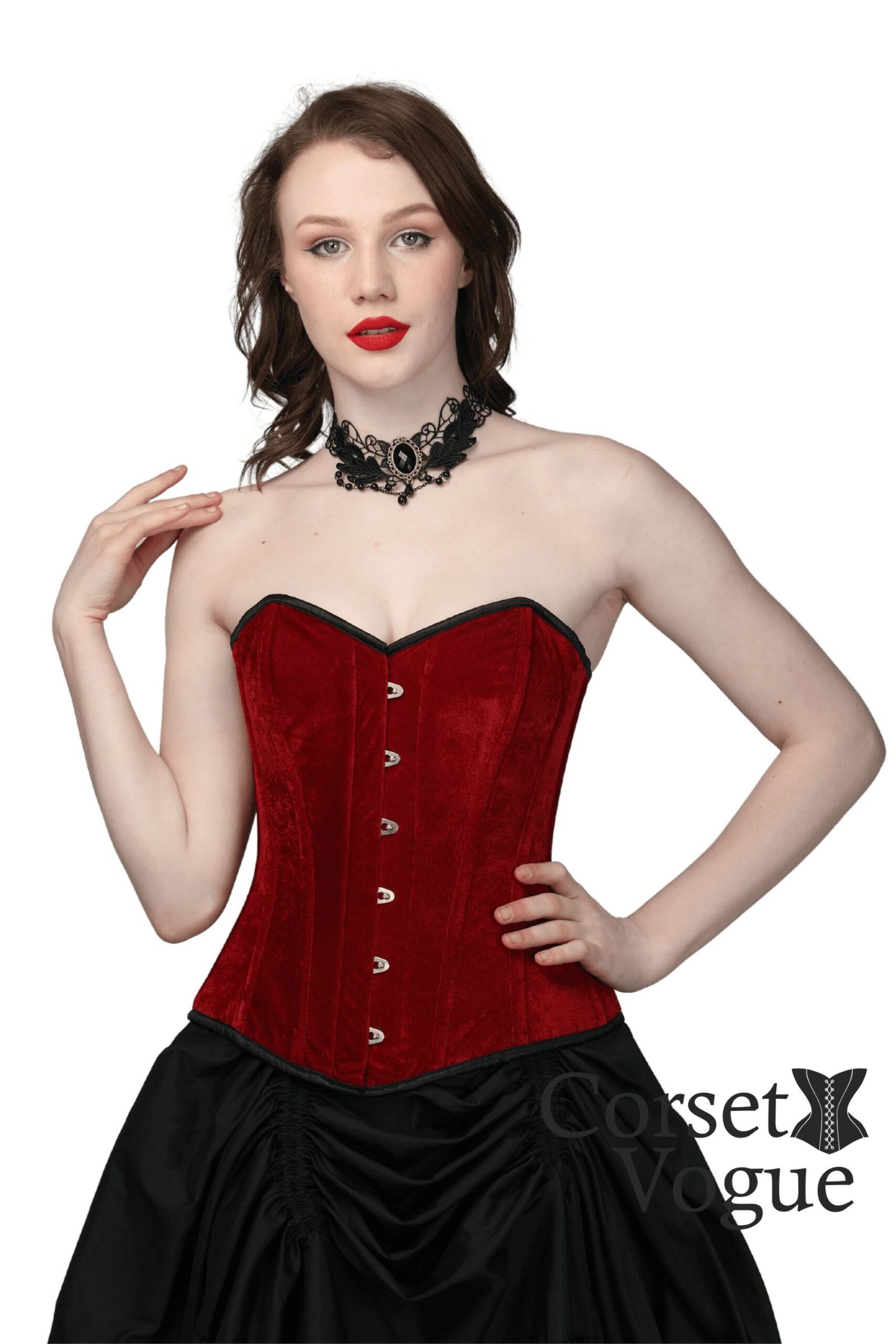 xr:d:DAFm7SSEmC4:70,j:2338888837244270898,t:23062709 Maroon Velvet Overbust Corset