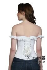 Women's Off-Shoulder White Corset - Image 2