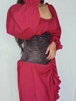 Amazing luxurious : Black Velvet Underbust Corset - Image 5