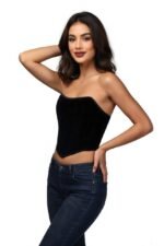 Chic Black Corset Top