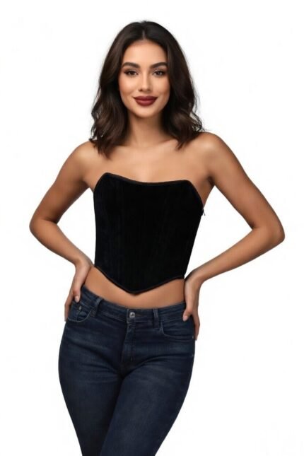 Chic Black Corset Top