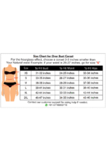 size chart for over bust