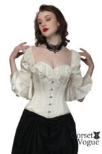 Lily Elegant Over Bust Corset with Sleeve - Image 2