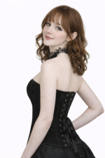 Seductive Black Velvet Over bust Corset
