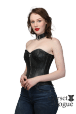 Faux Leather Steel Boned Corset