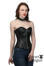 Faux Leather Steel Boned Corset