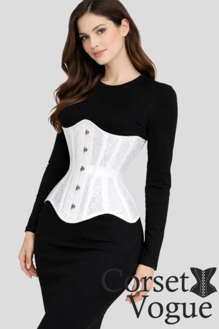 White Lace Corset by Corset Vogue